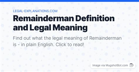 remainderman meaning slang
